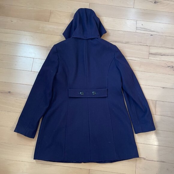 Beautiful Vintage Women's Esprit Hooded Wool Coat - Size L/XL - Picture 2 of 7